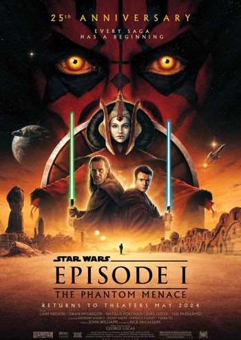 Poster: Star Wars: Episode 1 - Phantom Menace (Klassiker, otextad)